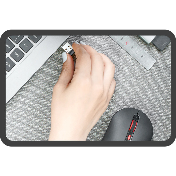 Миша XIAOMI MiiiW Wireless Mute Mouse Black (MWMM01)