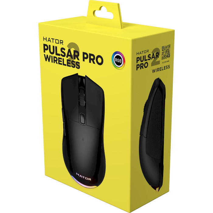 Мышь игровая HATOR Pulsar 2 Pro Wireless Black (HTM-530)