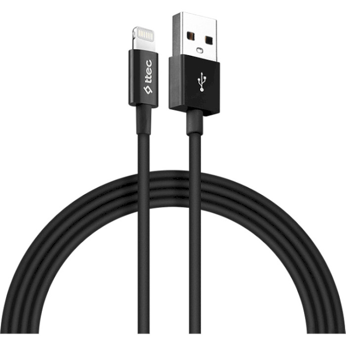 Кабель TTEC 2DKM01 USB2.0 AM/Lightning 1.2м Black (2DKM01S)