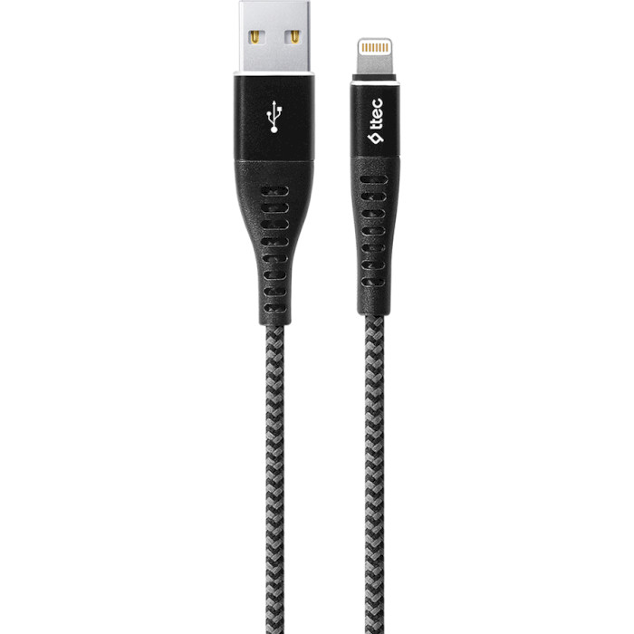 Кабель TTEC 2DKX01 ExtremeCable USB-A/Lightning 1.5м Black (2DKX01LS)