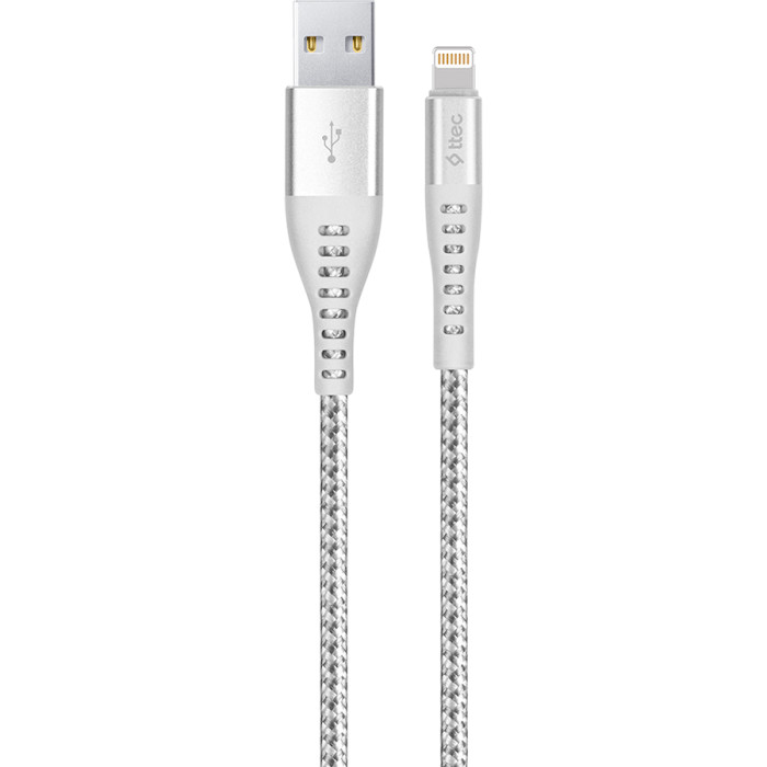 Кабель TTEC 2DKX01 ExtremeCable USB-A/Lightning 1.5м Silver (2DKX01LG)
