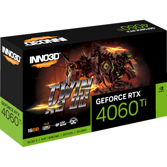 Відеокарта INNO3D GeForce RTX 4060 Ti 16GB Twin X2 OC (N406T2-16D6X-178055N)
