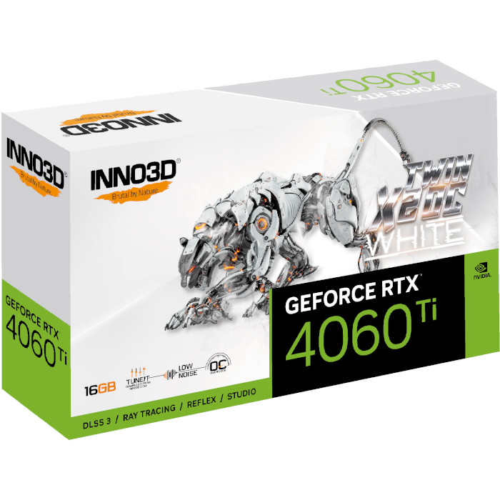 Відеокарта INNO3D GeForce RTX 4060 Ti 16GB Twin X2 OC White (N406T2-16D6X-178055W)