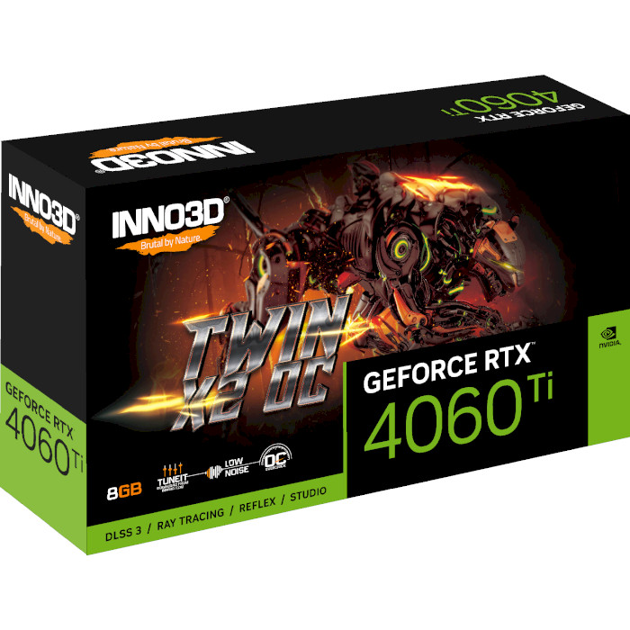 Відеокарта INNO3D GeForce RTX 4060 Ti 8GB Twin X2 OC (N406T2-08D6X-171153N)