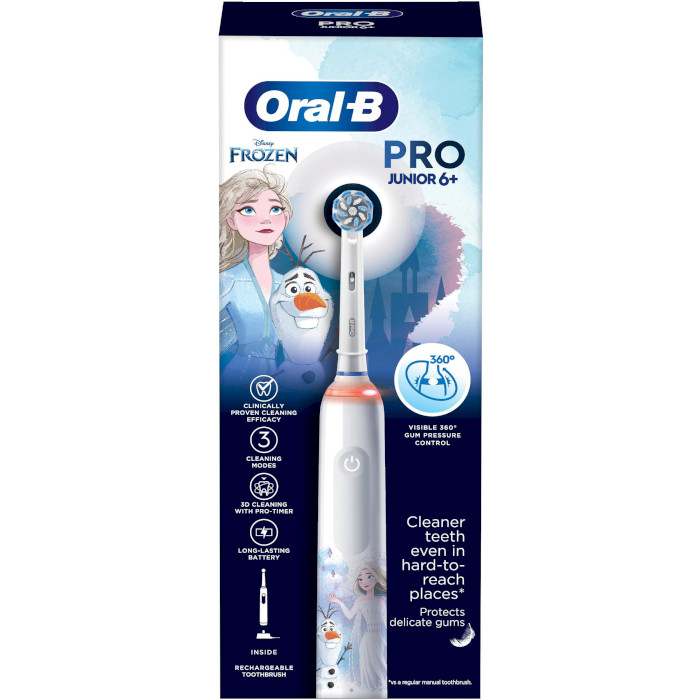 Электрическая детская зубная щётка BRAUN ORAL-B Pro Junior Frozen D505.513.Z3K