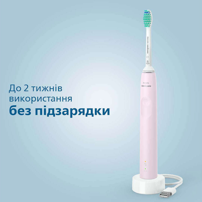 Набір електричних зубних щіток PHILIPS Sonicare 3100 series Pink/Black (HX3675/15)