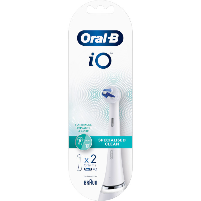 Насадка для зубної щітки BRAUN ORAL-B iO Specialised Clean White 2шт (80364187)