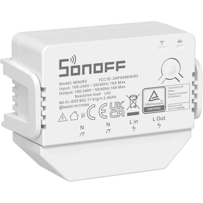 Розумний Wi-Fi перемикач (реле) SONOFF Mini R3