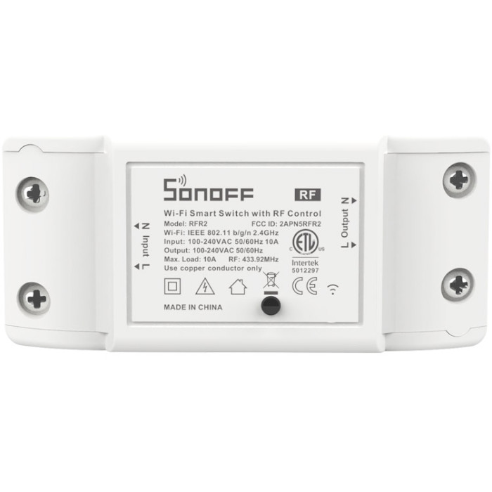 Розумний Wi-Fi перемикач (реле) SONOFF RFR2 with RF Control