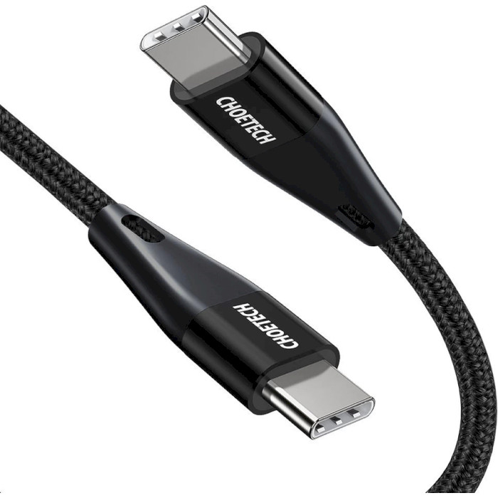 Кабель CHOETECH XCC-1003 Type-C to Type-C 60W Cable 1.2м Black (XCC-1003-BK)