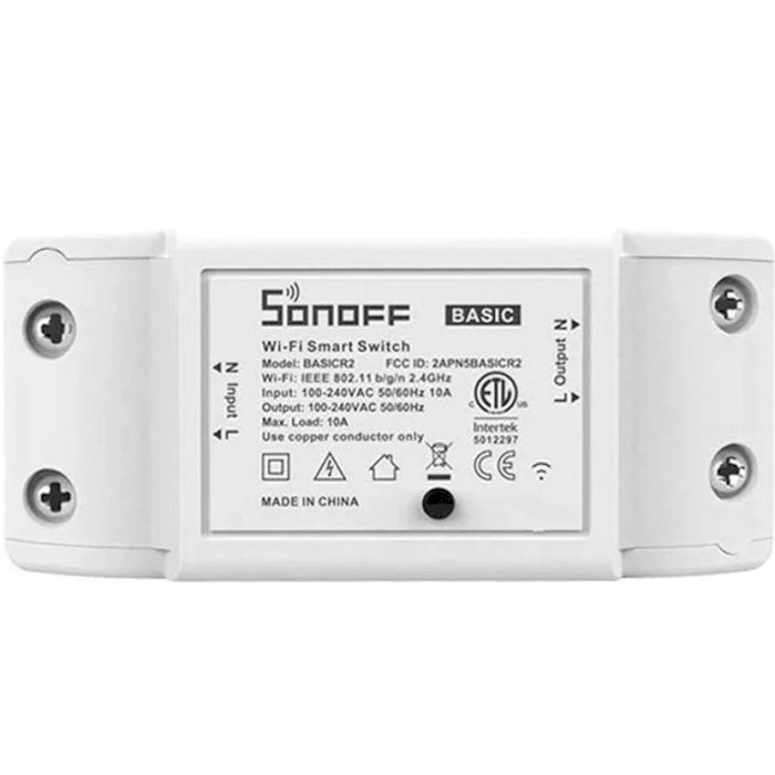 Розумний Wi-Fi перемикач (реле) SONOFF Basic R2 Wi-Fi Smart Switch