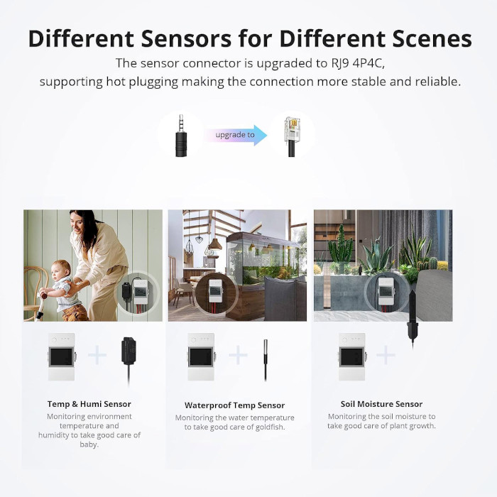 Wi-Fi переключатель SONOFF TH20 Origin Smart Temperature and Humidity Monitoring Switch (THR320)