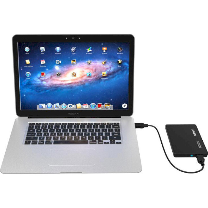 Карман внешний ORICO 2588US3-V1 2.5" SATA to USB 3.0 Black (2588US3-V1-BK-BP)