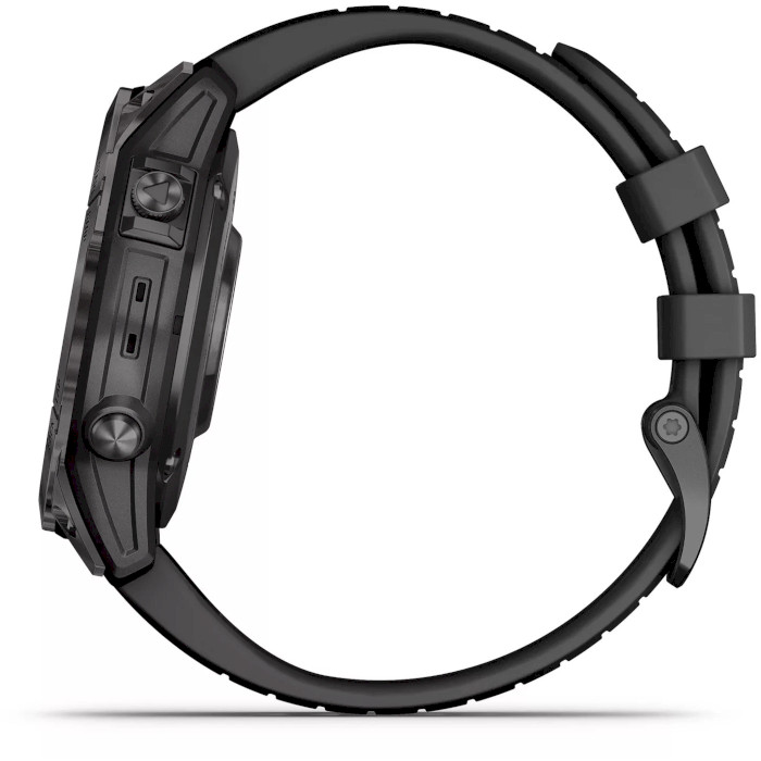 Смарт-часы GARMIN Epix Pro Gen. 2 Sapphire 47mm Carbon Gray DLC Titanium with Black Silicone Band (010-02803-11)
