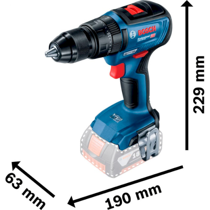 Акумуляторний дриль-шурупокрут BOSCH GSB 18 V-50 Professional (0.601.9H5.106)