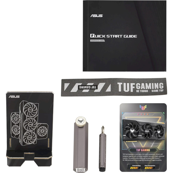 Видеокарта ASUS TUF Gaming Radeon RX 7700 XT OC Edition 12GB GDDR6 (TUF-RX7700XT-O12G-GAMING)