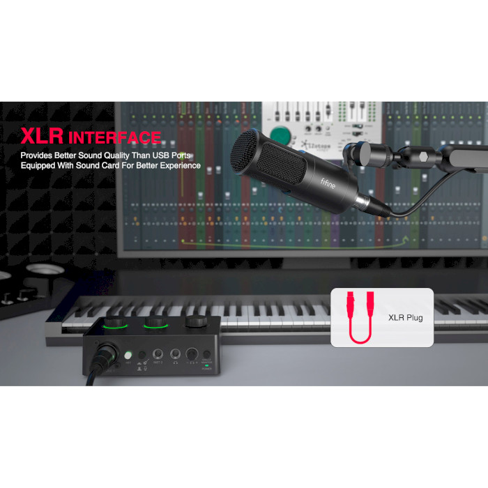 Мікрофон для стримінгу/подкастів FIFINE K669D