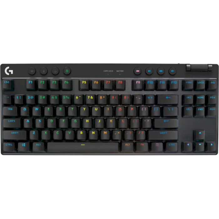 Клавіатура бездротова LOGITECH G Pro X TKL GL Tactile Switch Black (920-012136)