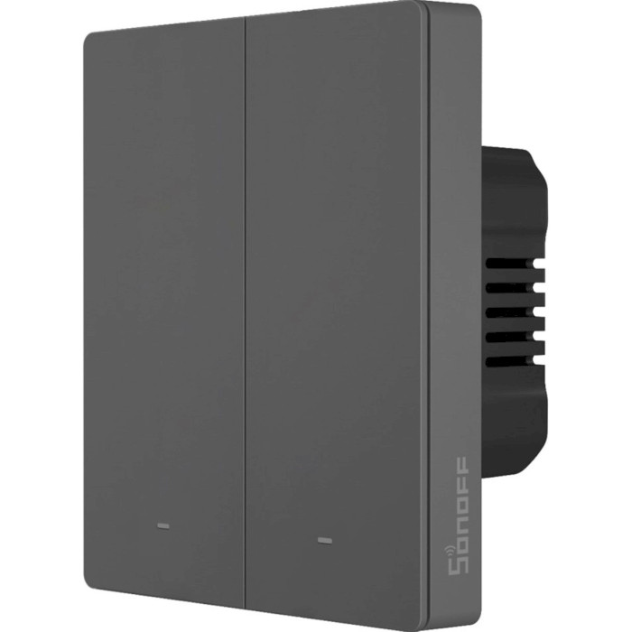 Розумний вимикач SONOFF SwitchMan M5 Smart Wall Switch 2-gang Dim Gray (M5-2C-80)
