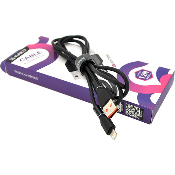 Кабель iKAKU Feizhuo USB-A for Lightning 1.2м Black (KSC-452-L)