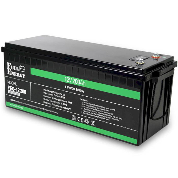 Акумуляторна батарея FULL ENERGY LiFePO4 FEG-12200 (12.8В, 200Агод)
