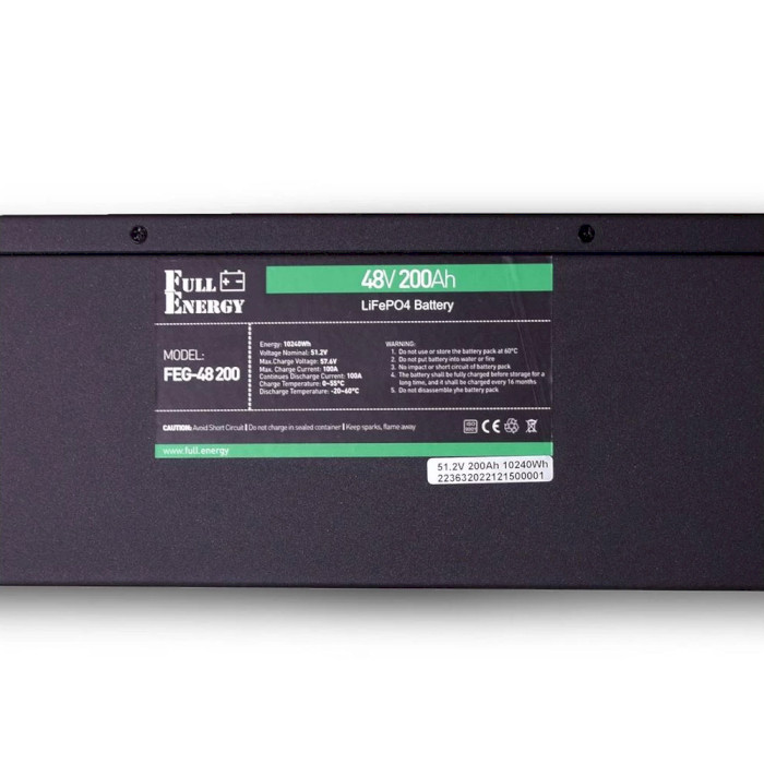 Акумуляторна батарея FULL ENERGY LiFePO4 FEG-48200 (48В, 200Агод)