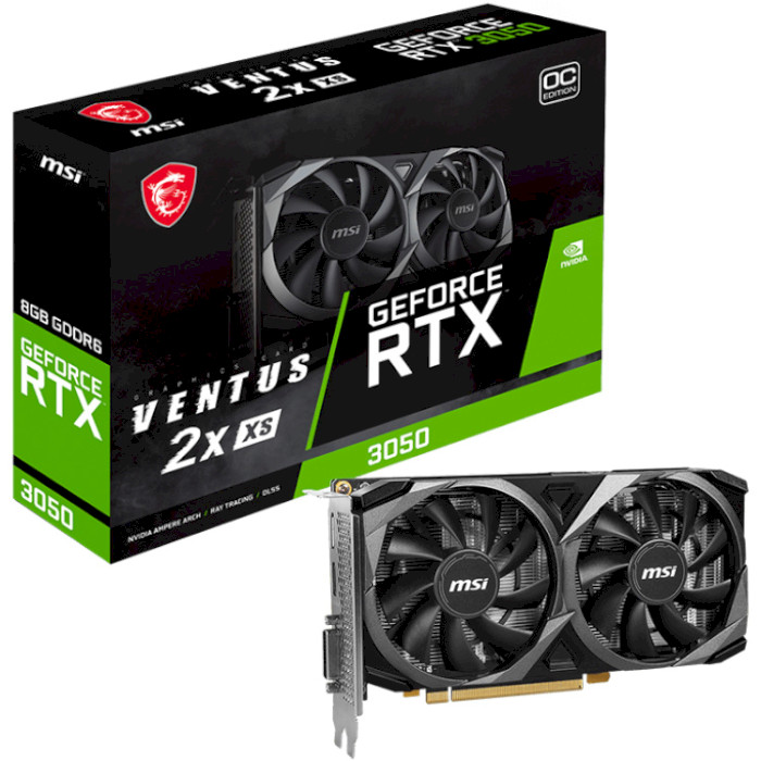 Видеокарта MSI GeForce RTX 3050 Ventus 2X XS 8G OC