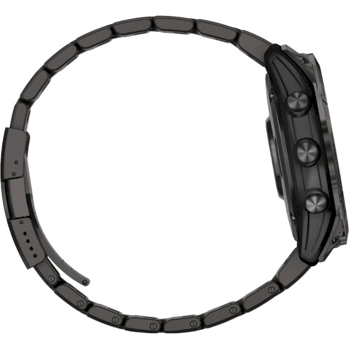 Смарт-часы GARMIN Fenix 7X Pro Sapphire Solar 51mm Carbon Gray DLC Titanium with Vented Titanium Bracelet (010-02778-30)