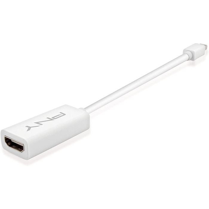 Адаптер PNY Mini DisplayPort - HDMI v2.0 White (QSP-MINIDP/HDMIV2)