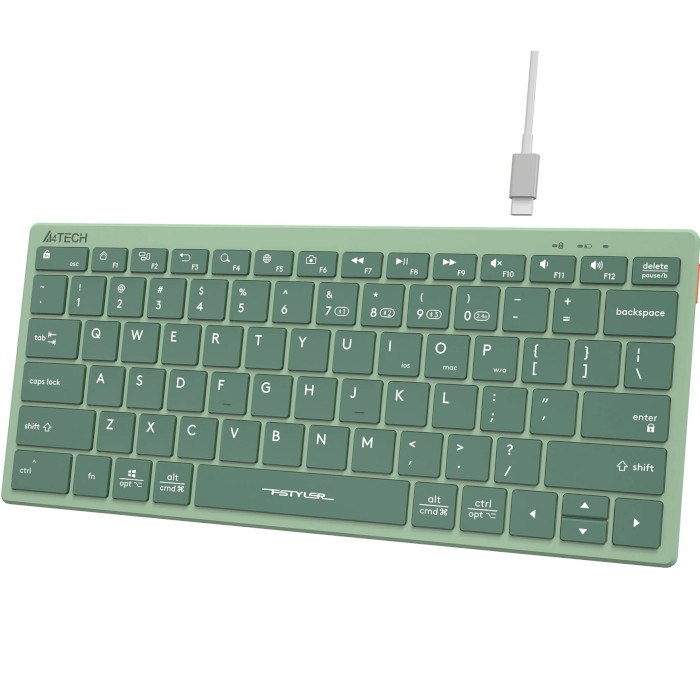Клавіатура бездротова A4TECH Fstyler FBX51C Matcha Green