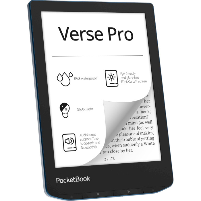 Электронная книга POCKETBOOK 634 Verse Pro Azure (PB634-A-CIS)