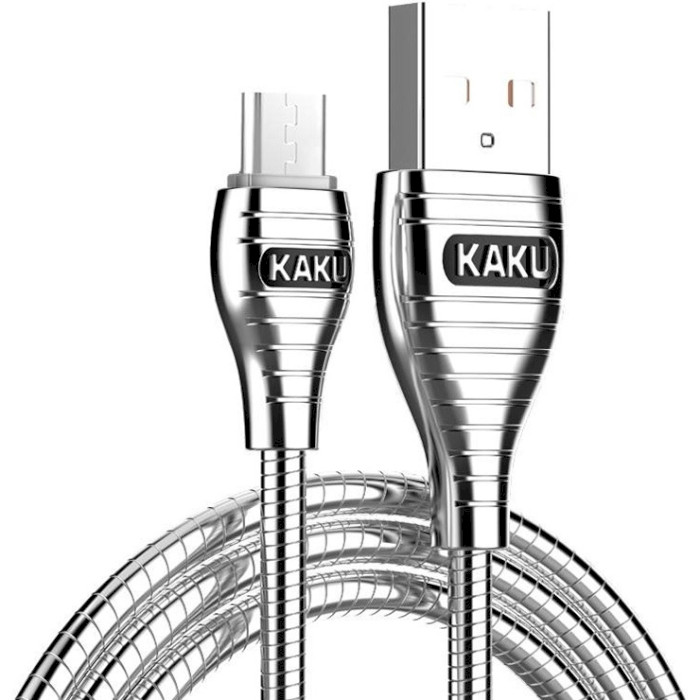 Кабель iKAKU Alloy USB-A for Micro-USB 1м Silver (YT-IK/AL-MS)