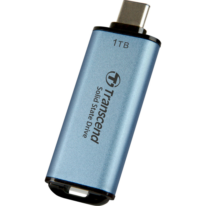 Портативный SSD диск TRANSCEND ESD300 1TB USB3.1 Gen2 Sky Blue (TS1TESD300C)