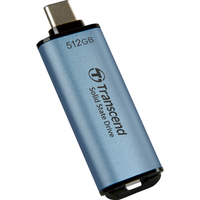 Портативний SSD диск TRANSCEND ESD300 512GB USB3.1 Gen2 Sky Blue (TS512GESD300C)