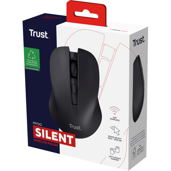 Мышь TRUST Mydo Silent Black (25084)