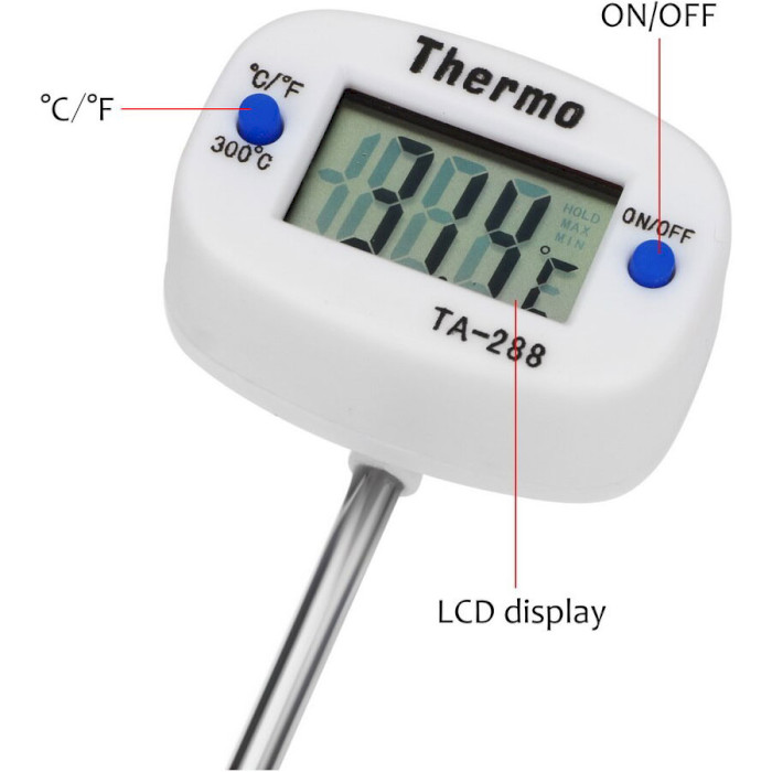 Термометр кухонный VOLTRONIC TA288-W