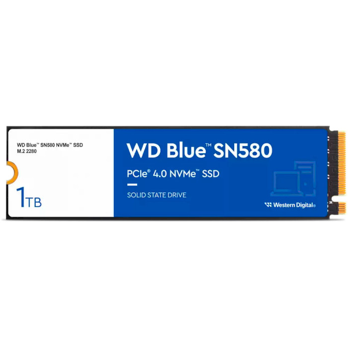 SSD диск WD Blue SN580 1TB M.2 NVMe (WDS100T3B0E)