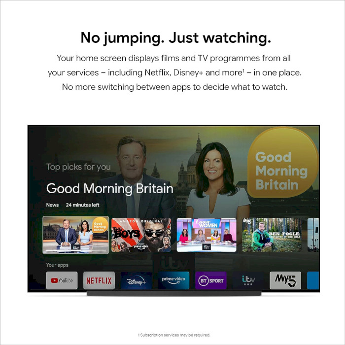 Медиаплеер GOOGLE Chromecast with Google TV 4K Sky (GA01923-US)