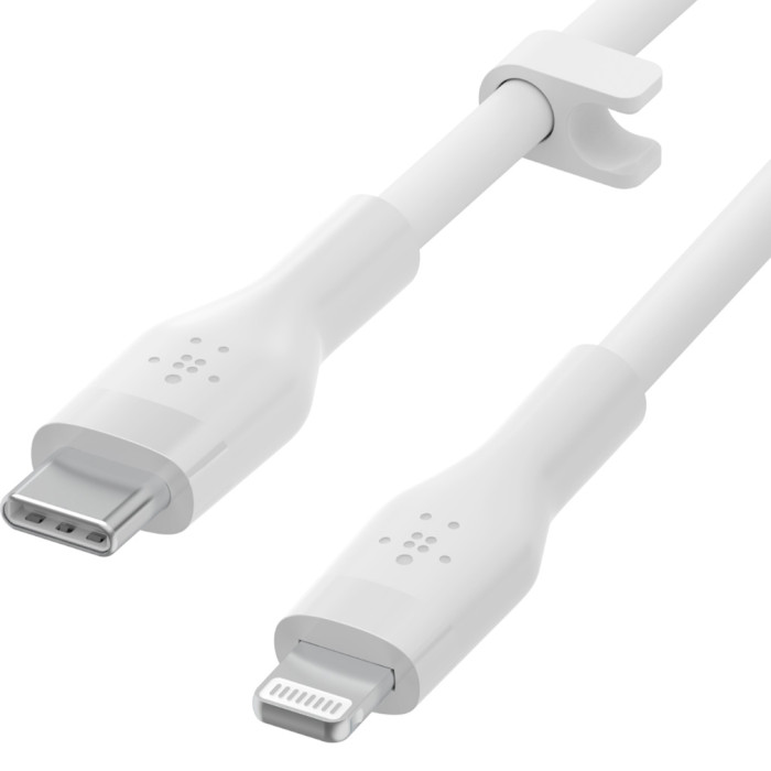 Кабель BELKIN Boost Up Charge Flex USB-C to Lightning 1м White (CAA009BT1MWH-OEM)