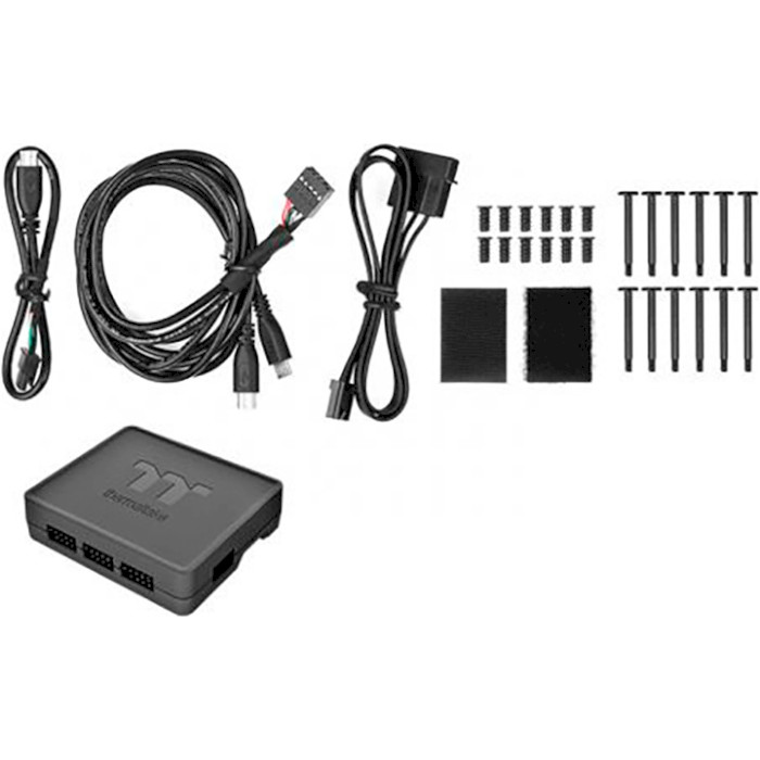 Комплект вентиляторів THERMALTAKE Riing Trio 12 RGB TT Premium Edition Black 3-Pack (CL-F072-PL12SW-A)