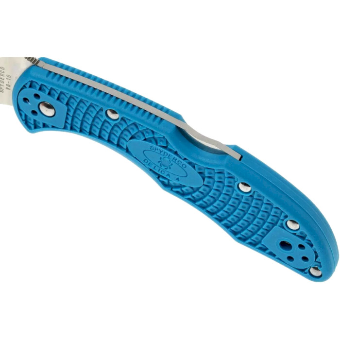 Складаний ніж SPYDERCO Delica 4 Flat Ground Blue (C11FPBL)