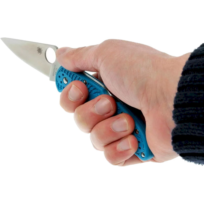 Складной нож SPYDERCO Delica 4 Flat Ground Blue (C11FPBL)