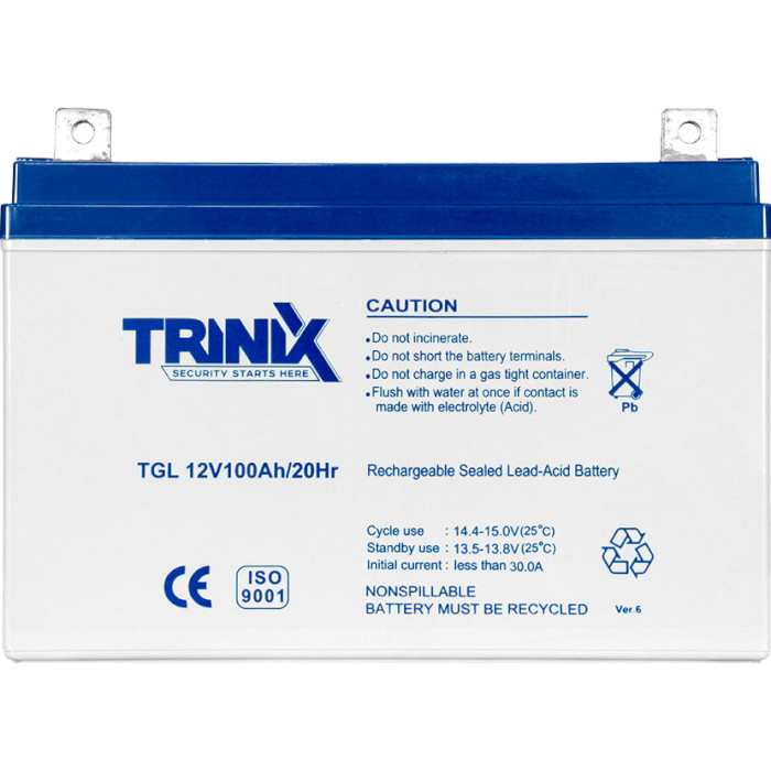 Акумуляторна батарея TRINIX TGL 12V100Ah (12В, 100Агод) (TGL 12V100AH/20HR)