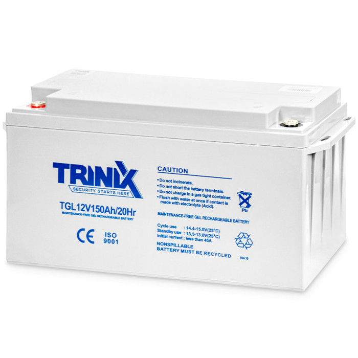 Акумуляторна батарея TRINIX TGL 12V150Ah (12В, 150Агод) (TGL 12V150AH/20HR)