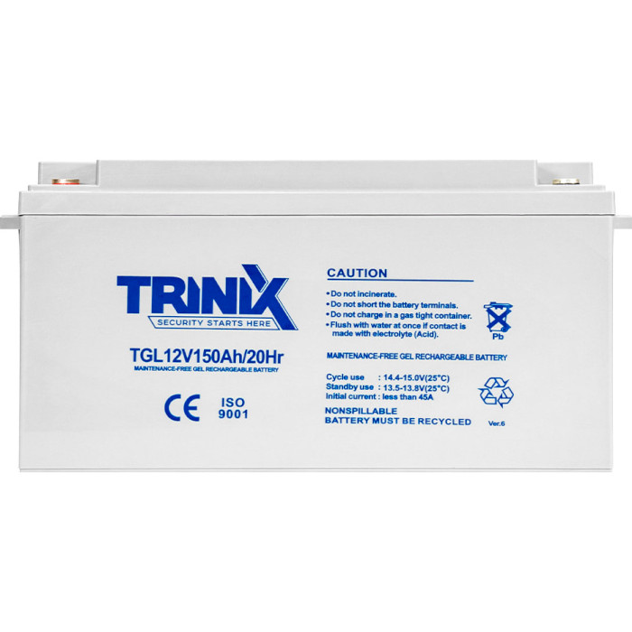 Аккумуляторная батарея TRINIX TGL 12V150Ah (12В, 150Ач) (TGL 12V150AH/20HR)