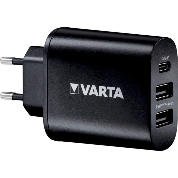 Зарядний пристрій VARTA Wall Charger Black (57958101401)