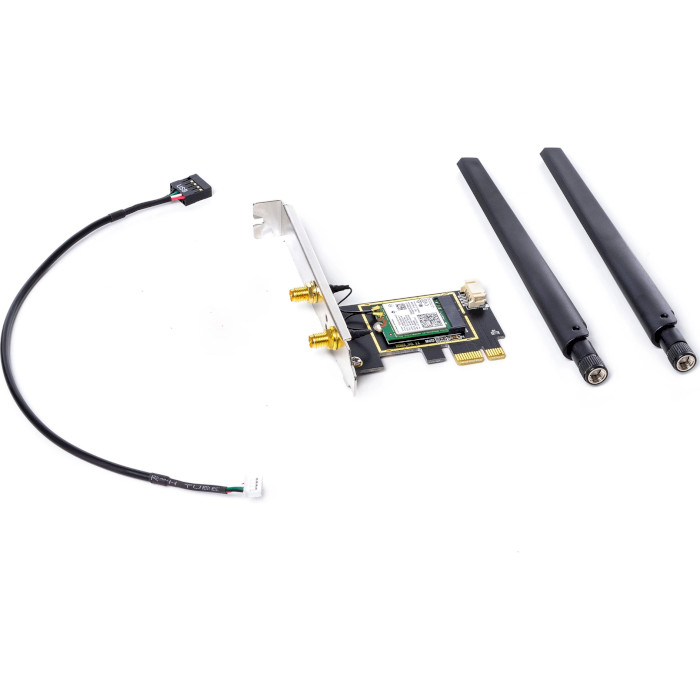 Wi-Fi адаптер INTEL Dual Band Wireless 802.11ax + BT5.2 AX210 PCIe Kit