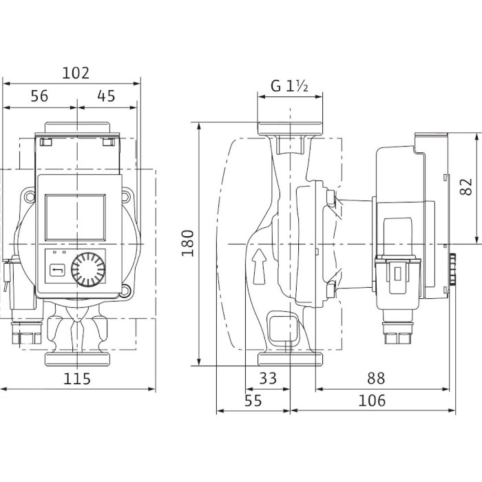 Насос циркуляционный WILO Stratos Pico 25/0.5-4 (4244393)