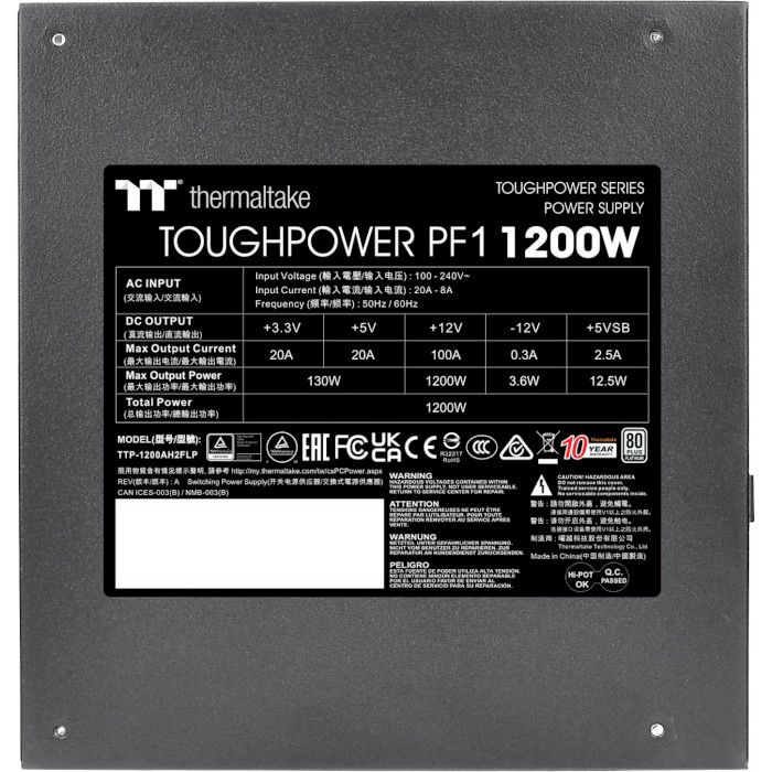 Блок питания 1200W THERMALTAKE Toughpower PF1 1200 (PS-TPD-1200FNFAPE-1)