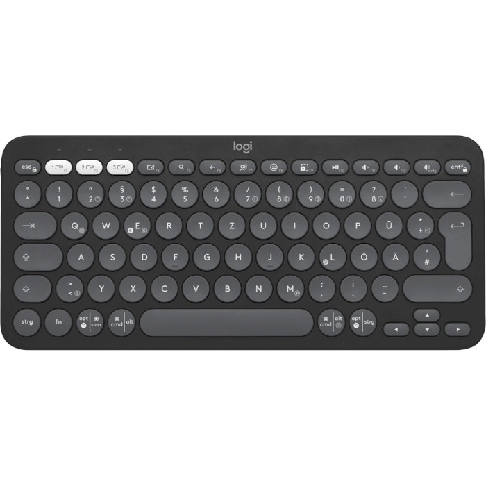 Клавіатура бездротова LOGITECH Pebble Keys 2 K380s Tonal Graphite (920-011851)